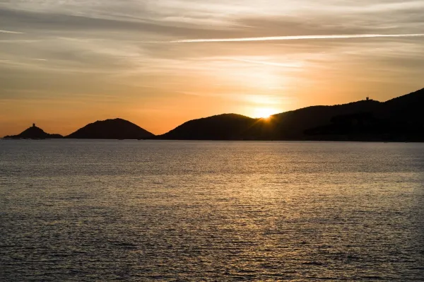 Ajaccio skyline — flights from Nice from €77, cheapest in October