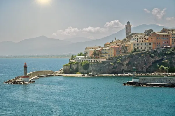 Bastia skyline — flights from Nice from €75, cheapest in September