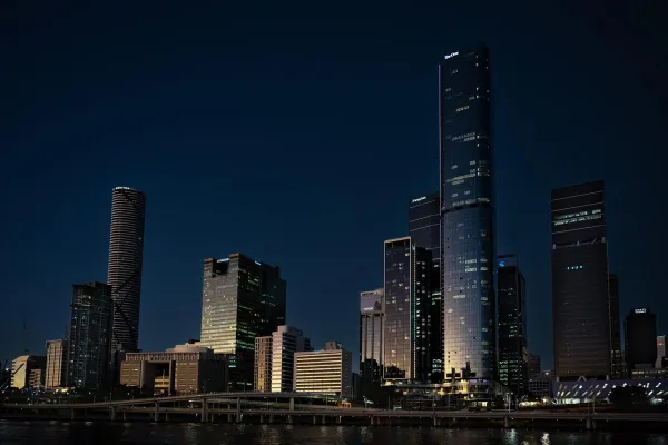 Brisbane skyline — flights from Melbourne from €64, cheapest in November