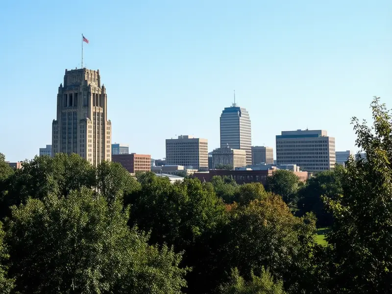 Dayton skyline — flights from New York from €132, cheapest in November