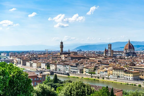 Florence skyline — flights from Lyon from €25, cheapest in October