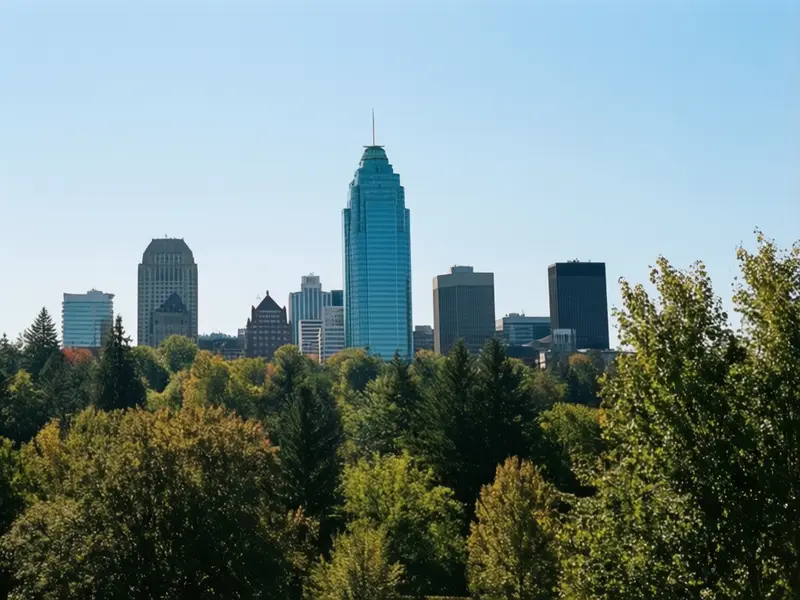 Freeland skyline — flights from Halifax from €293, cheapest in October