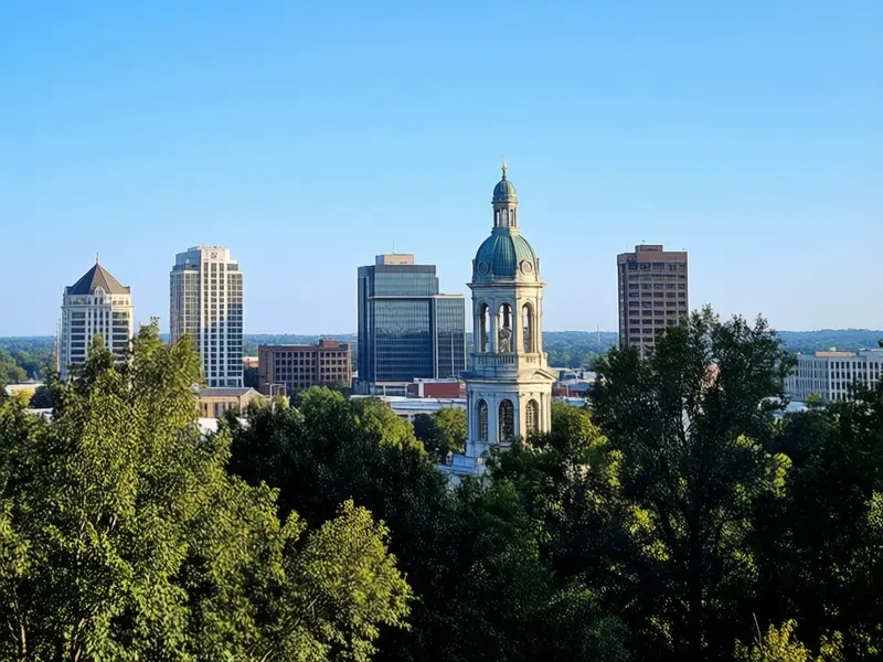 Greenville/Greer/Spartanburg skyline — flights from Baltimore from €119, cheapest in October