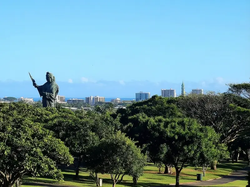 Lihue skyline — flights from San Francisco from €130, cheapest in November