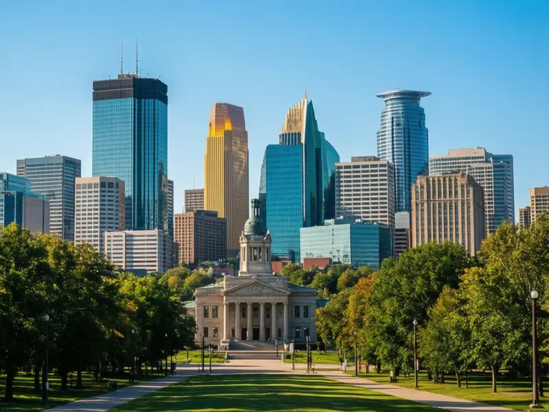 Minneapolis skyline — flights from New York from €120, cheapest in October