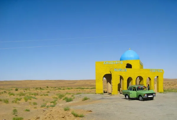 Nukus skyline — flights from Tashkent from €55, cheapest in October