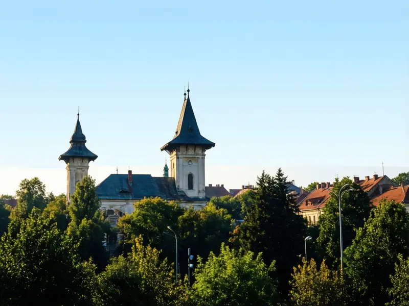 Oradea skyline — flights from Rome from €28, cheapest in December