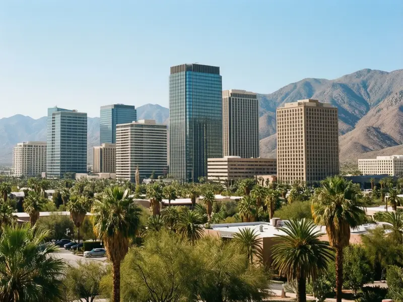 Palm Springs skyline — flights from San Jose from €194, cheapest in October