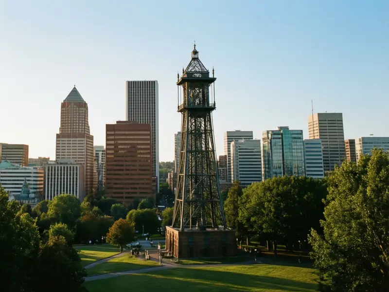 Portland skyline — flights from Los Angeles from €128, cheapest in September