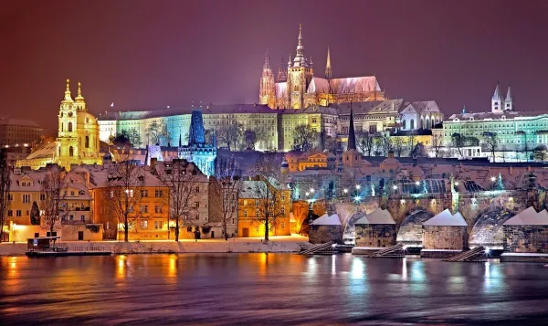 Prague skyline — flights from Timişoara from €115, cheapest in September