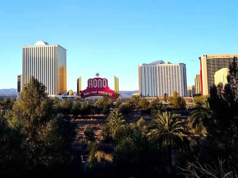 Reno skyline — flights from San Jose from €62, cheapest in November