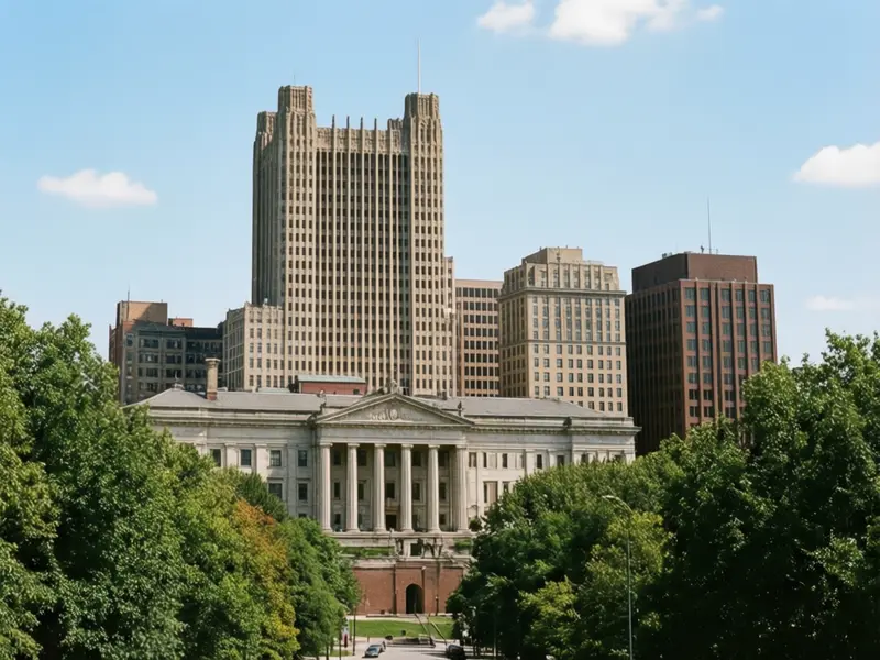Rochester skyline — flights from New York from €57, cheapest in October