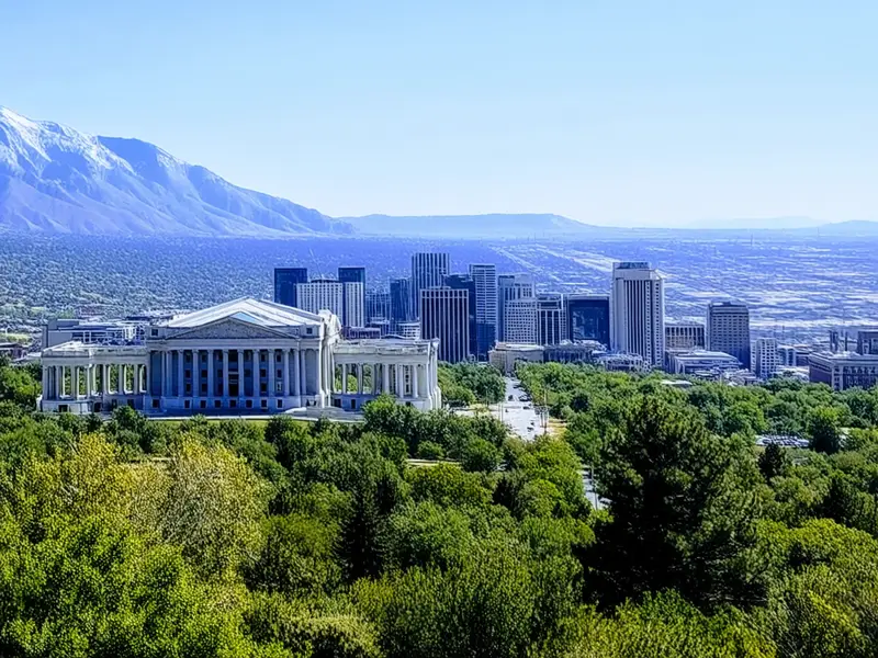 Salt Lake City skyline — flights from Denver from €29, cheapest in November