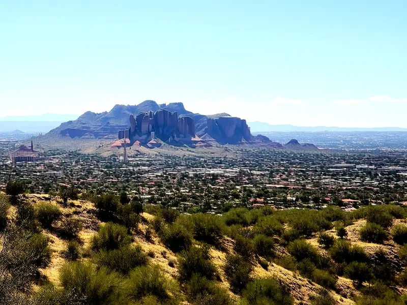 Tucson skyline — flights from San Diego from €222, cheapest in October
