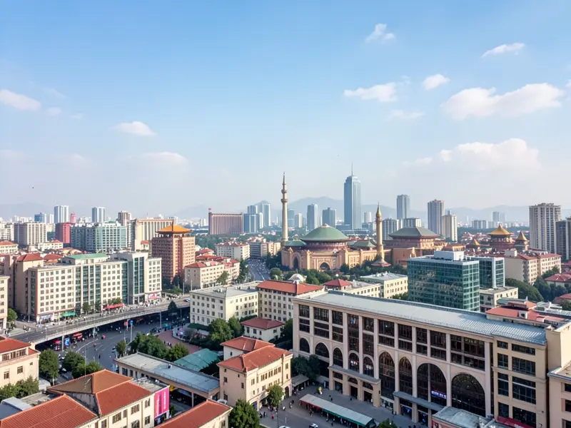 Ürümqi skyline — flights from Beijing from €90, cheapest in October